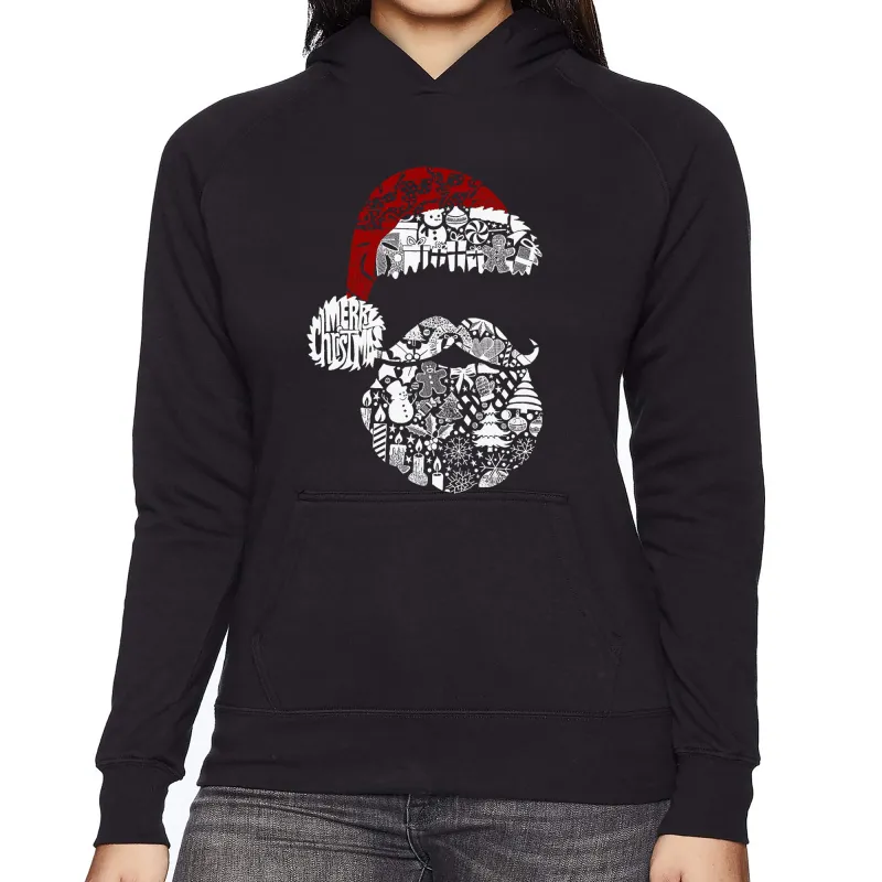 Santa Pics - Women's Word Art Hooded Sweatshirt sold by LA Pop Art