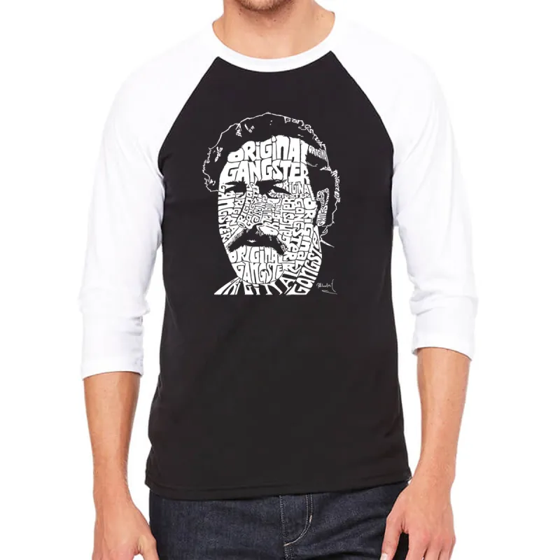 Pablo Escobar  - Men's Raglan Baseball Word Art T-Shirt sold by LA Pop Art