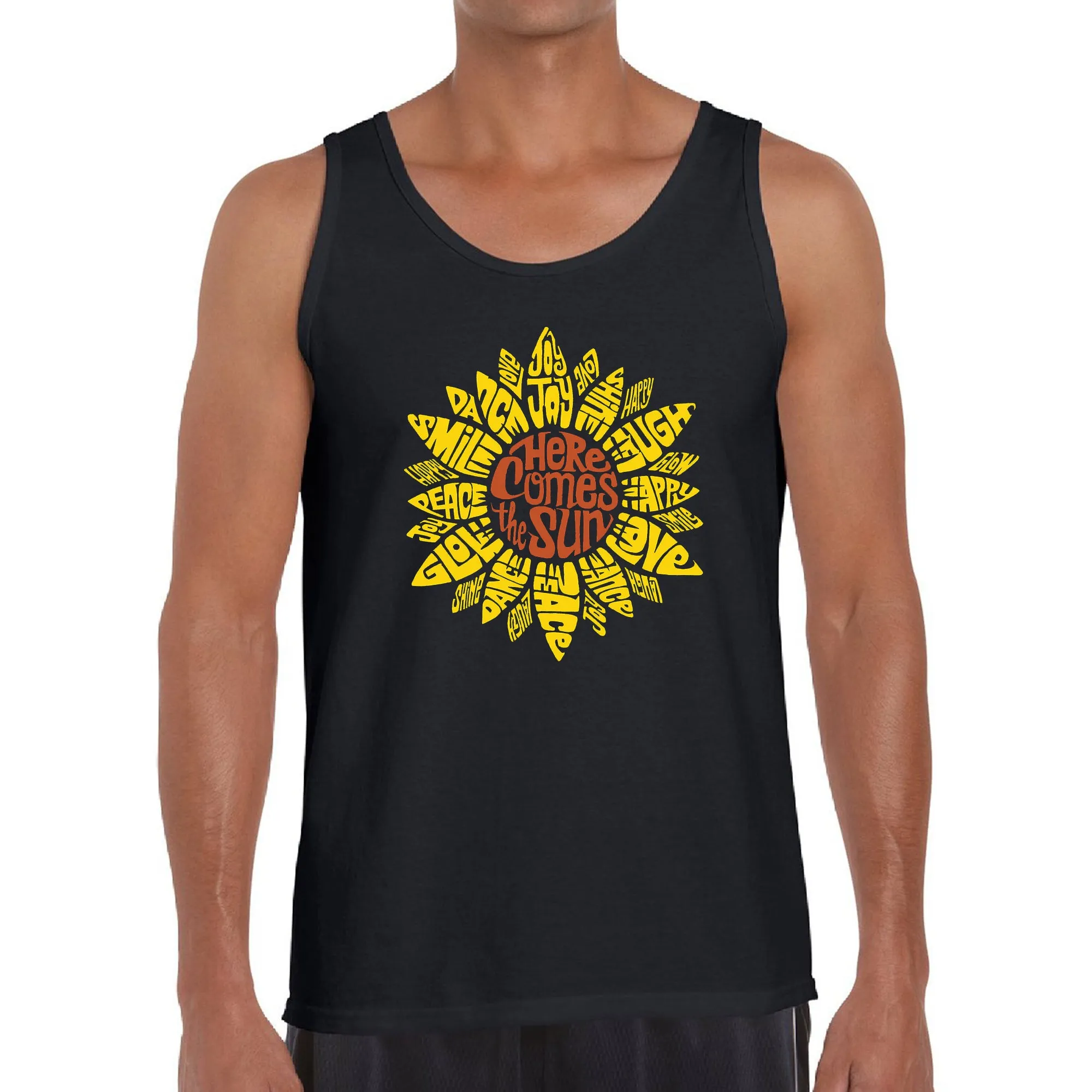 Sunflower - Men's Word Art Tank Top sold by LA Pop Art