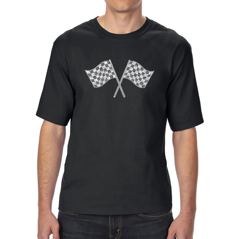 NASCAR NATIONAL SERIES RACE TRACKS - Men's Tall Word Art T-Shirt sold by LA Pop Art