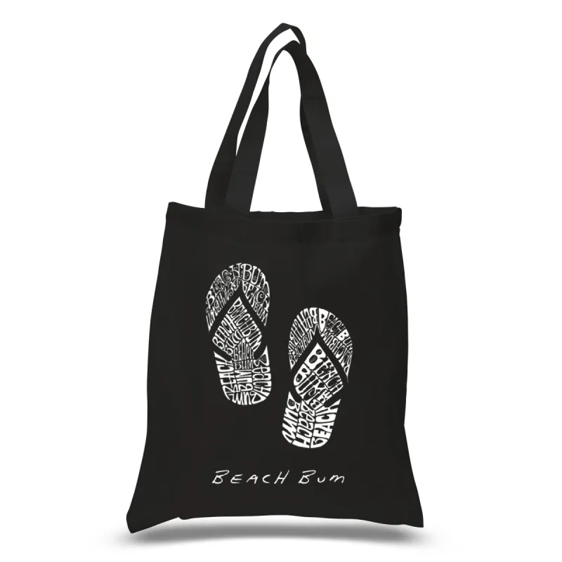 BEACH BUM - Small Word Art Tote Bag sold by LA Pop Art