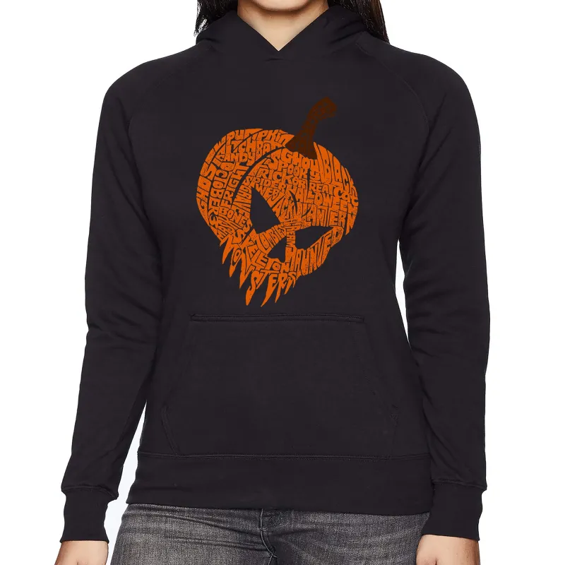 Evil Pumpkin - Women's Word Art Hooded Sweatshirt sold by LA Pop Art