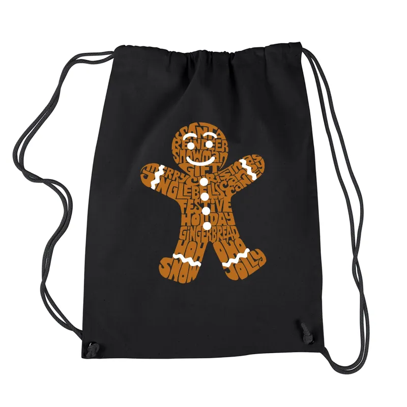 Gingerbread - Drawstring Backpack sold by LA Pop Art
