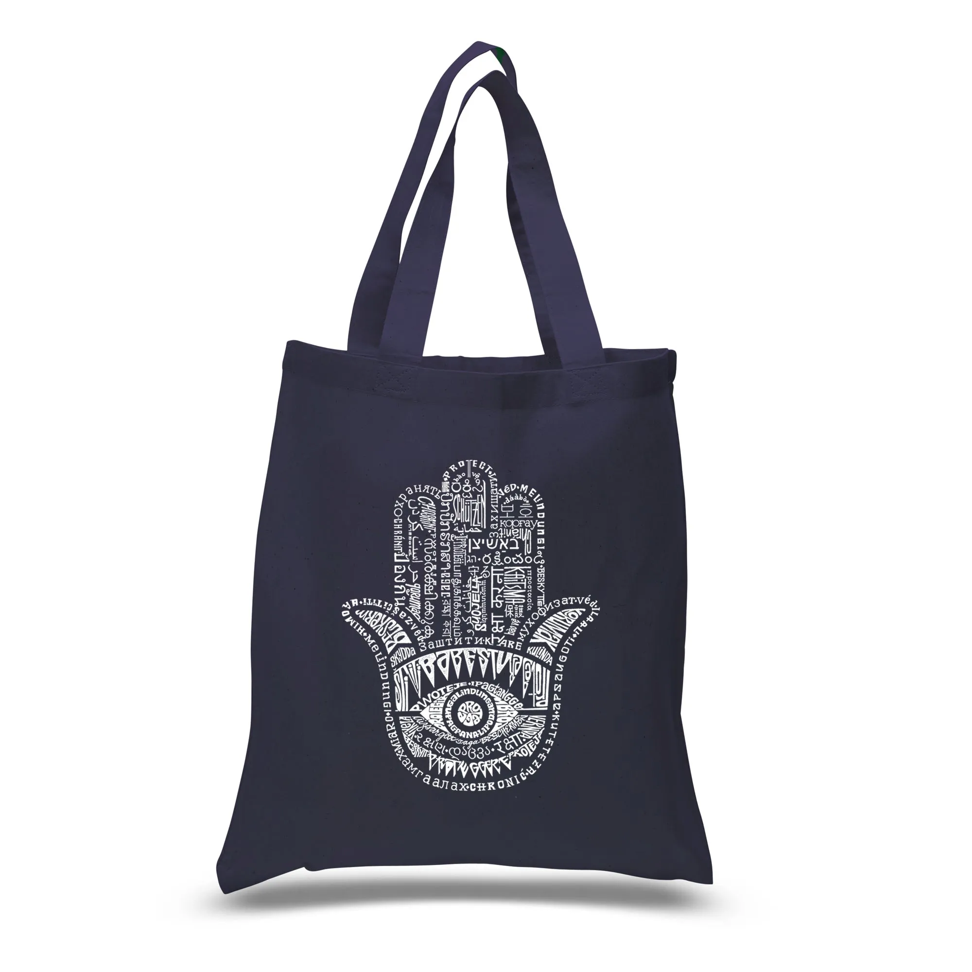 Hamsa - Small Word Art Tote Bag sold by LA Pop Art product image thumbnail 4