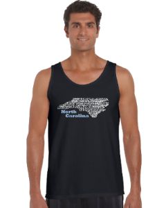 North Carolina - Men's Word Art Tank Top sold by LA Pop Art