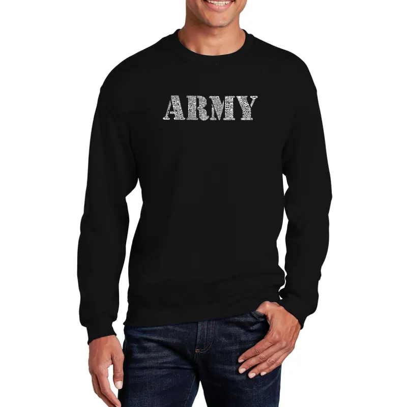 LYRICS TO THE ARMY SONG - Men's Word Art Crewneck Sweatshirt sold by LA Pop Art