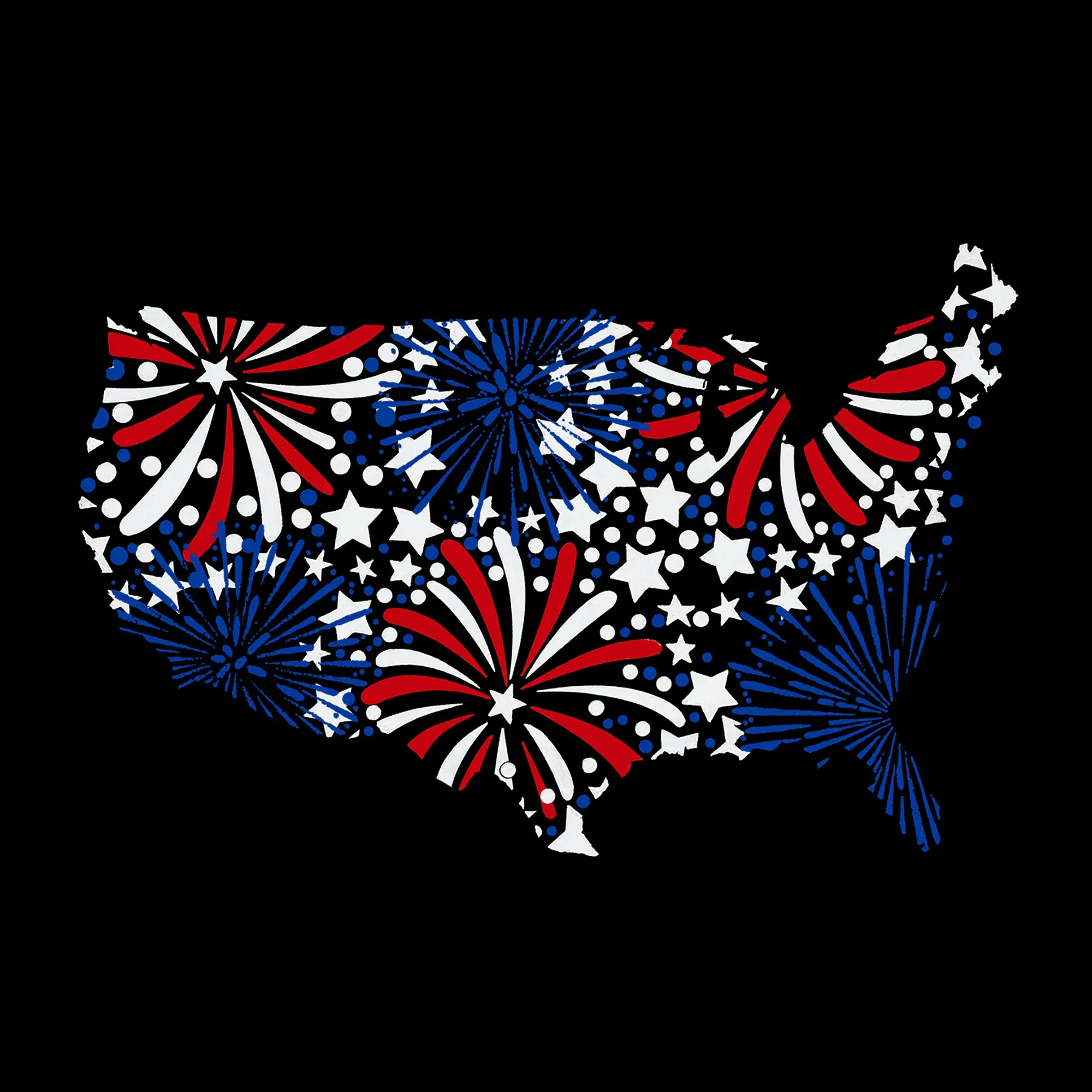 USA Fireworks - Men's Word Art Tank Top sold by LA Pop Art product image thumbnail 2