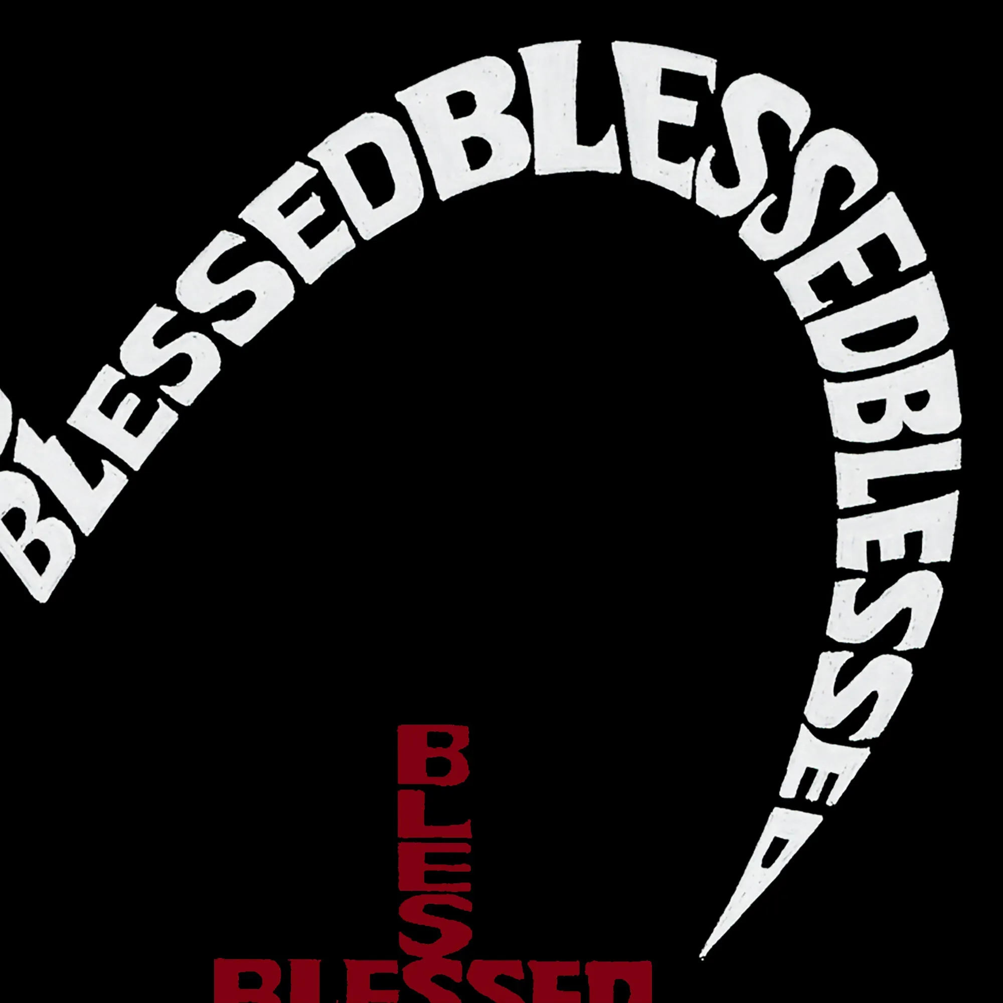 Blessed Heart - Men's Word Art T-Shirt sold by LA Pop Art product image thumbnail 3