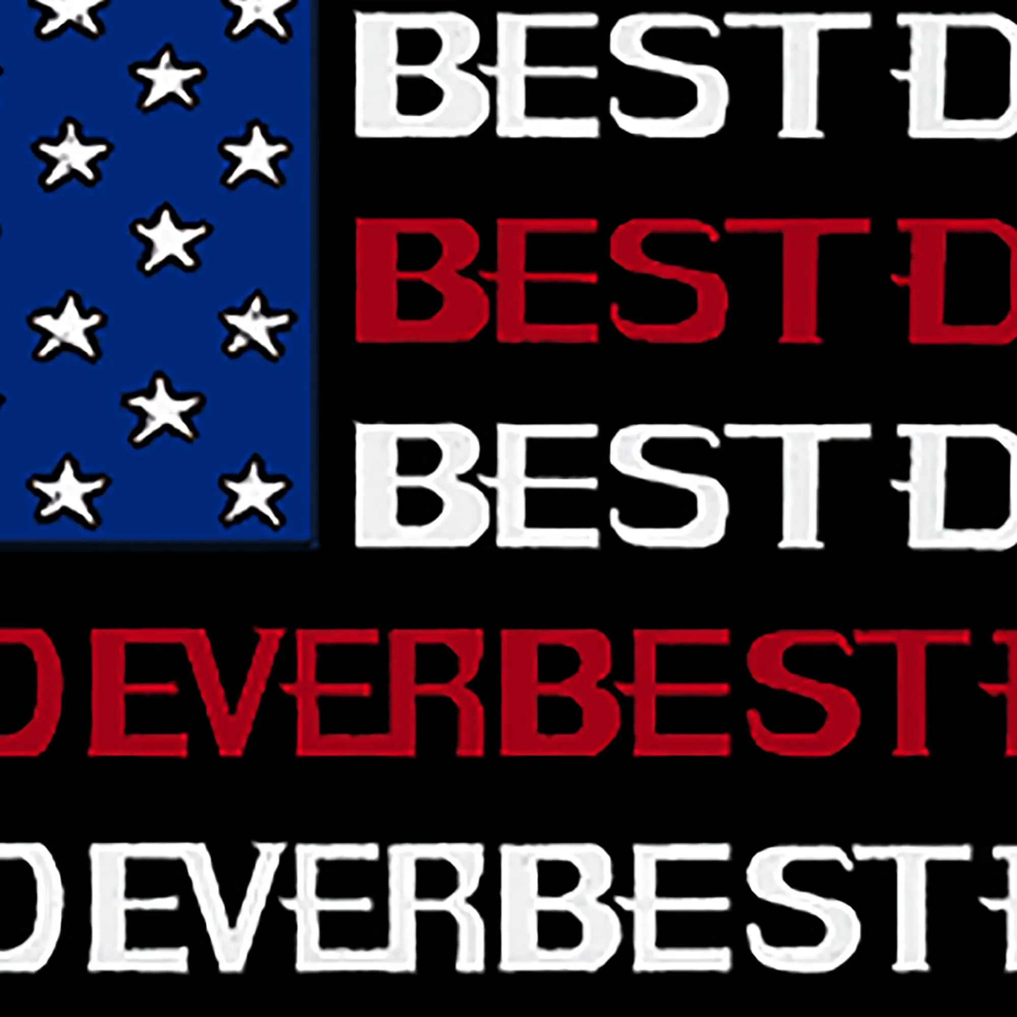 Best Dad Ever Flag - Men's Word Art Hooded Sweatshirt sold by LA Pop Art product image thumbnail 3