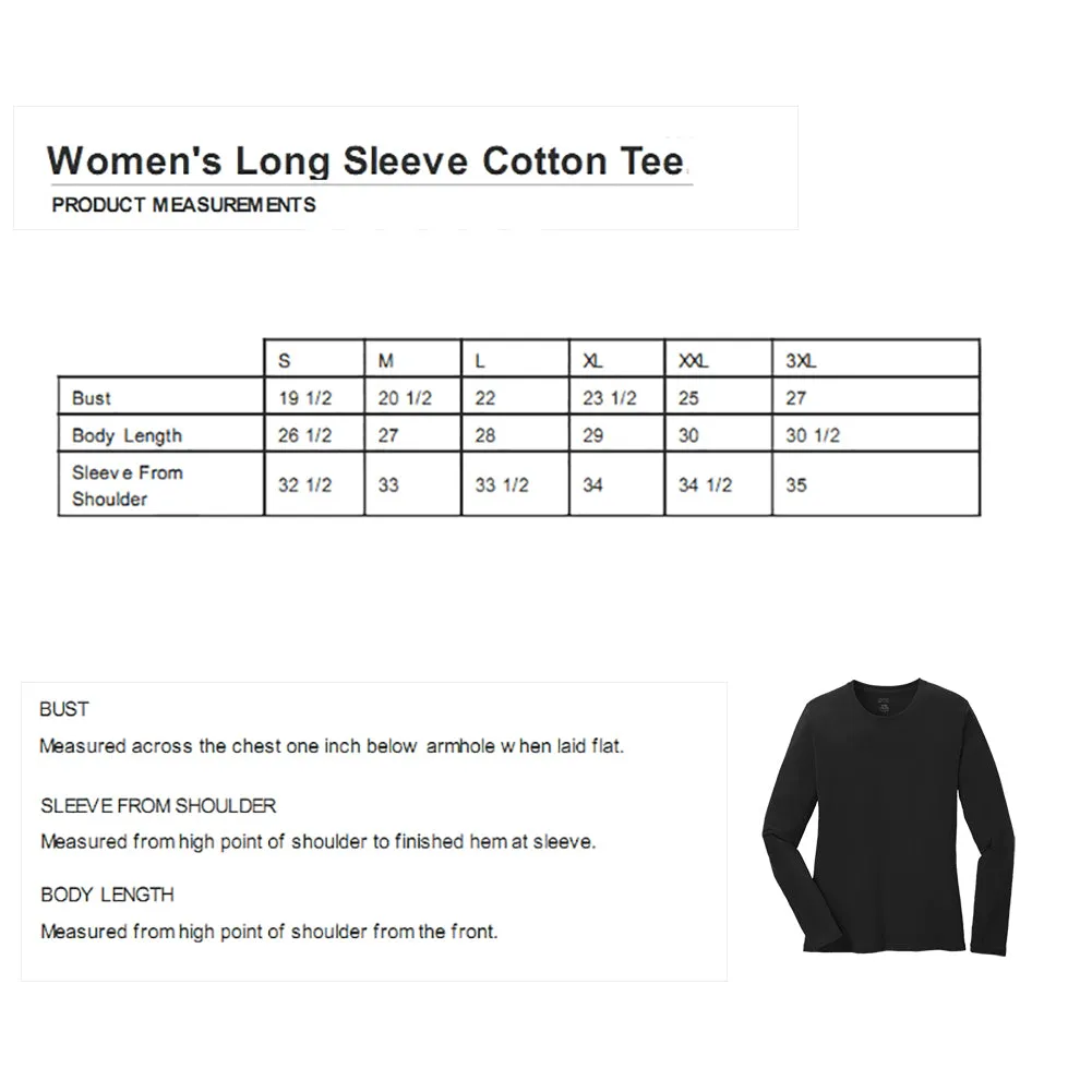 Faith Flag - Women's Word Art Long Sleeve T-Shirt sold by LA Pop Art product image thumbnail 4