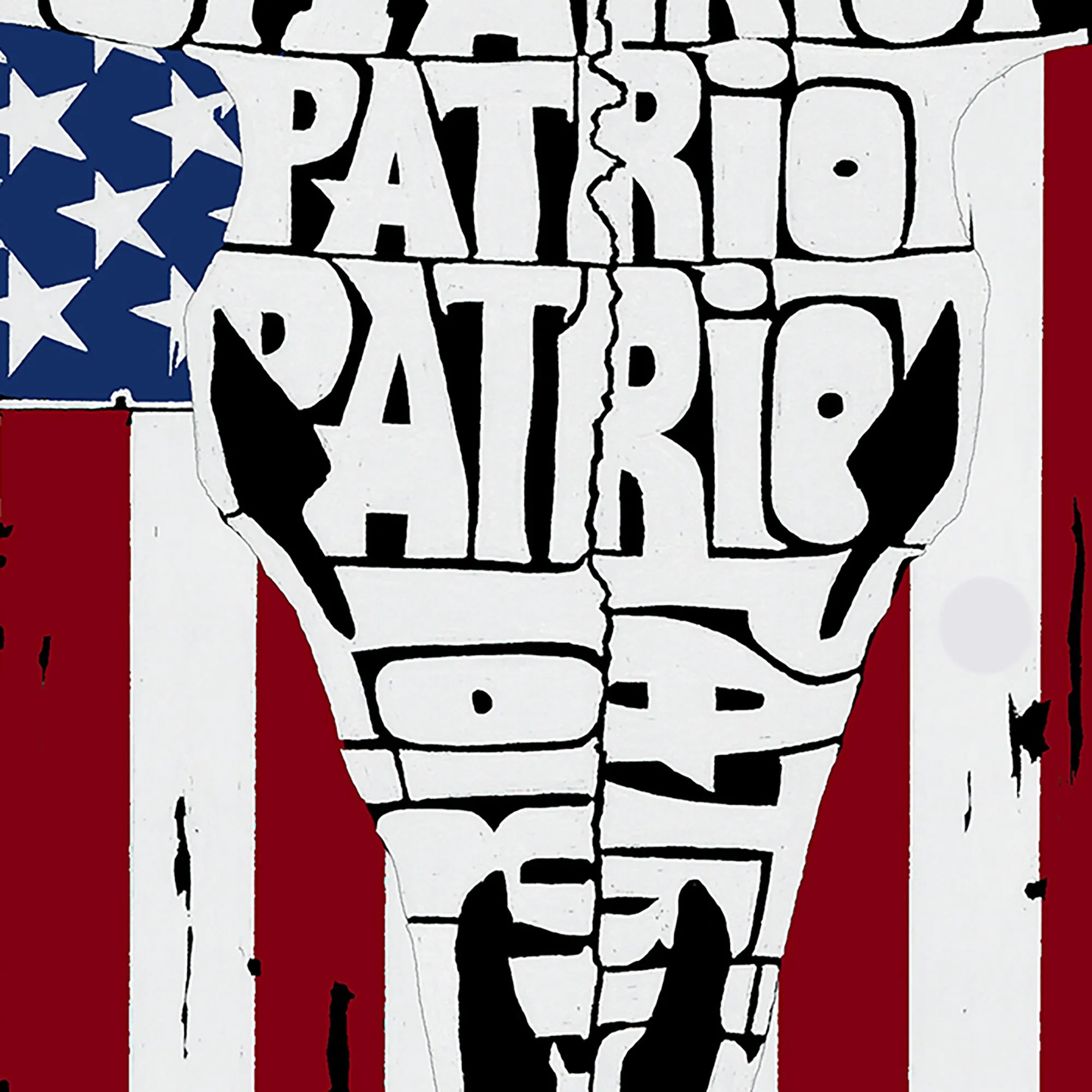 Patriot Flag - Men's Word Art Crewneck Sweatshirt sold by LA Pop Art product image thumbnail 3