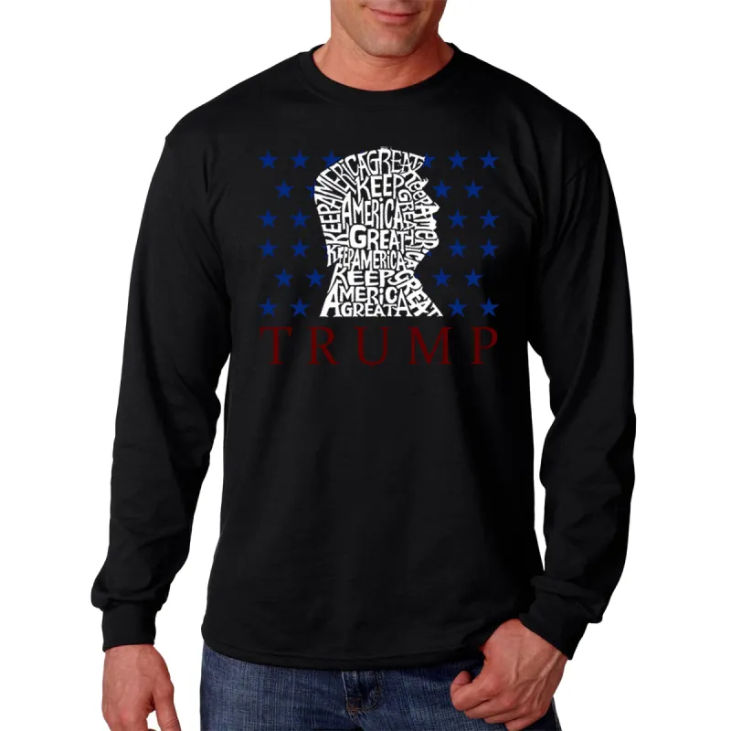 Keep America Great - Men's Word Art Long Sleeve T-Shirt sold by LA Pop Art