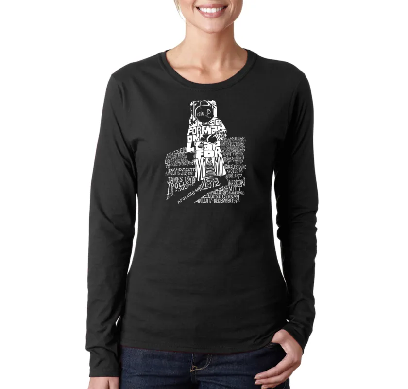 ASTRONAUT - Women's Word Art Long Sleeve T-Shirt sold by LA Pop Art