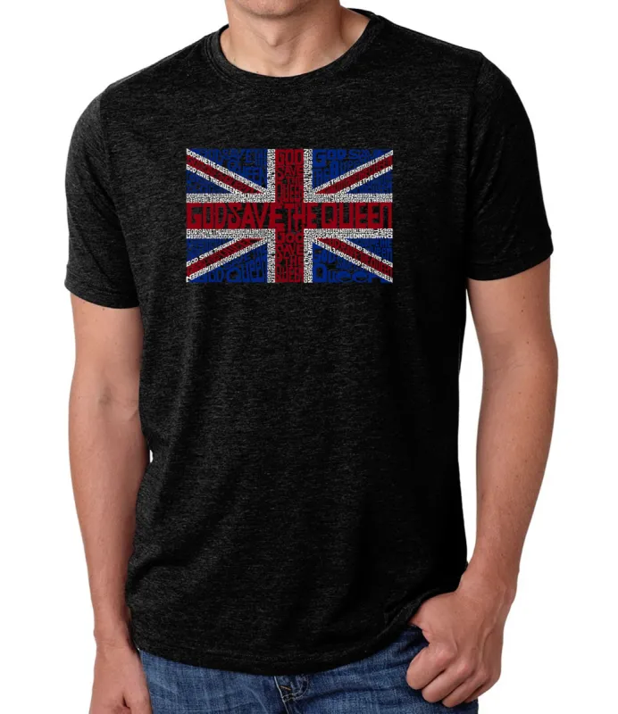 God Save The Queen - Men's Premium Blend Word Art T-Shirt sold by LA Pop Art