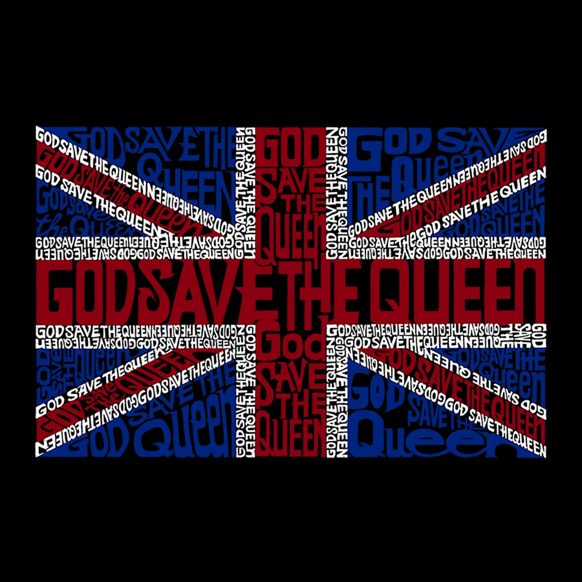 God Save The Queen - Men's Premium Blend Word Art T-Shirt sold by LA Pop Art product image thumbnail 2