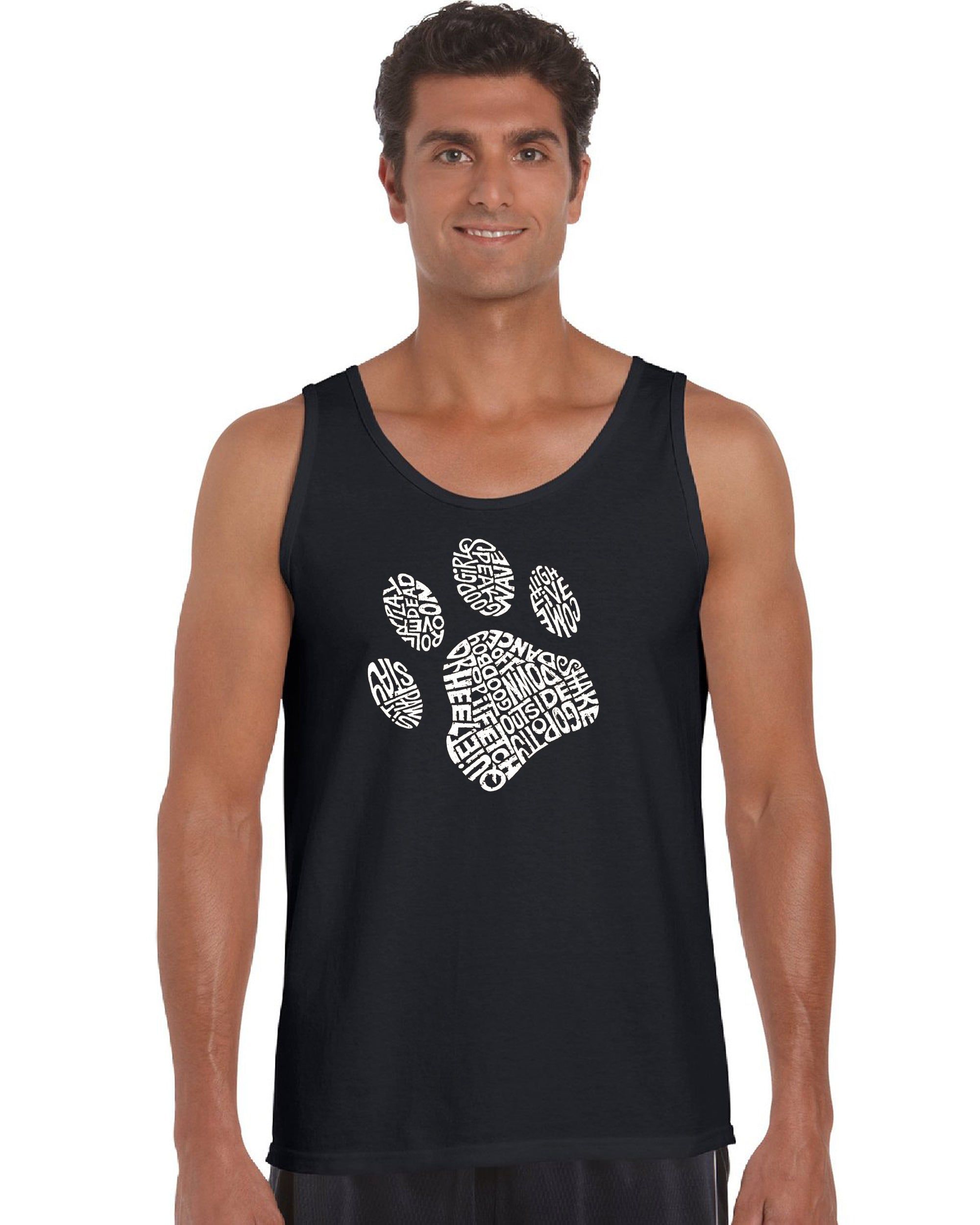 Dog Paw - Men's Word Art Tank Top sold by LA Pop Art
