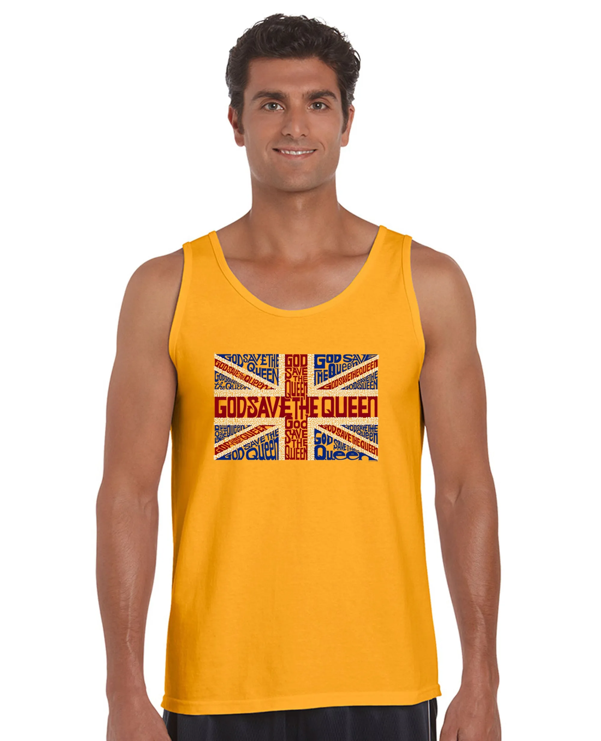 God Save The Queen - Men's Word Art Tank Top sold by LA Pop Art product image thumbnail 3