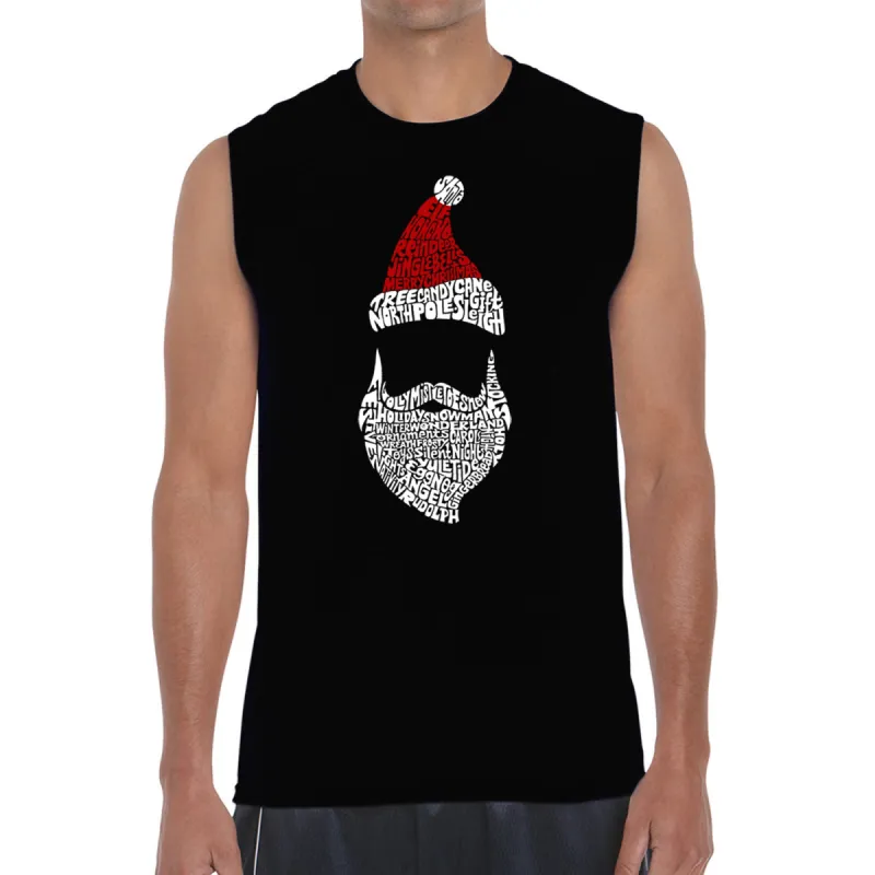 Santa Claus  - Men's Word Art Sleeveless T-Shirt sold by LA Pop Art