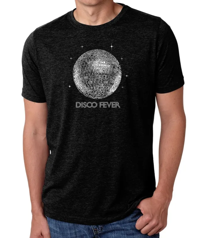 Disco Ball - Men's Premium Blend Word Art T-Shirt sold by LA Pop Art