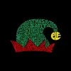 Christmas Elf Hat - Men's Word Art Long Sleeve T-Shirt sold by LA Pop Art