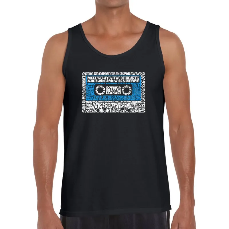 80s One Hit Wonders - Men's Word Art Tank Top sold by LA Pop Art