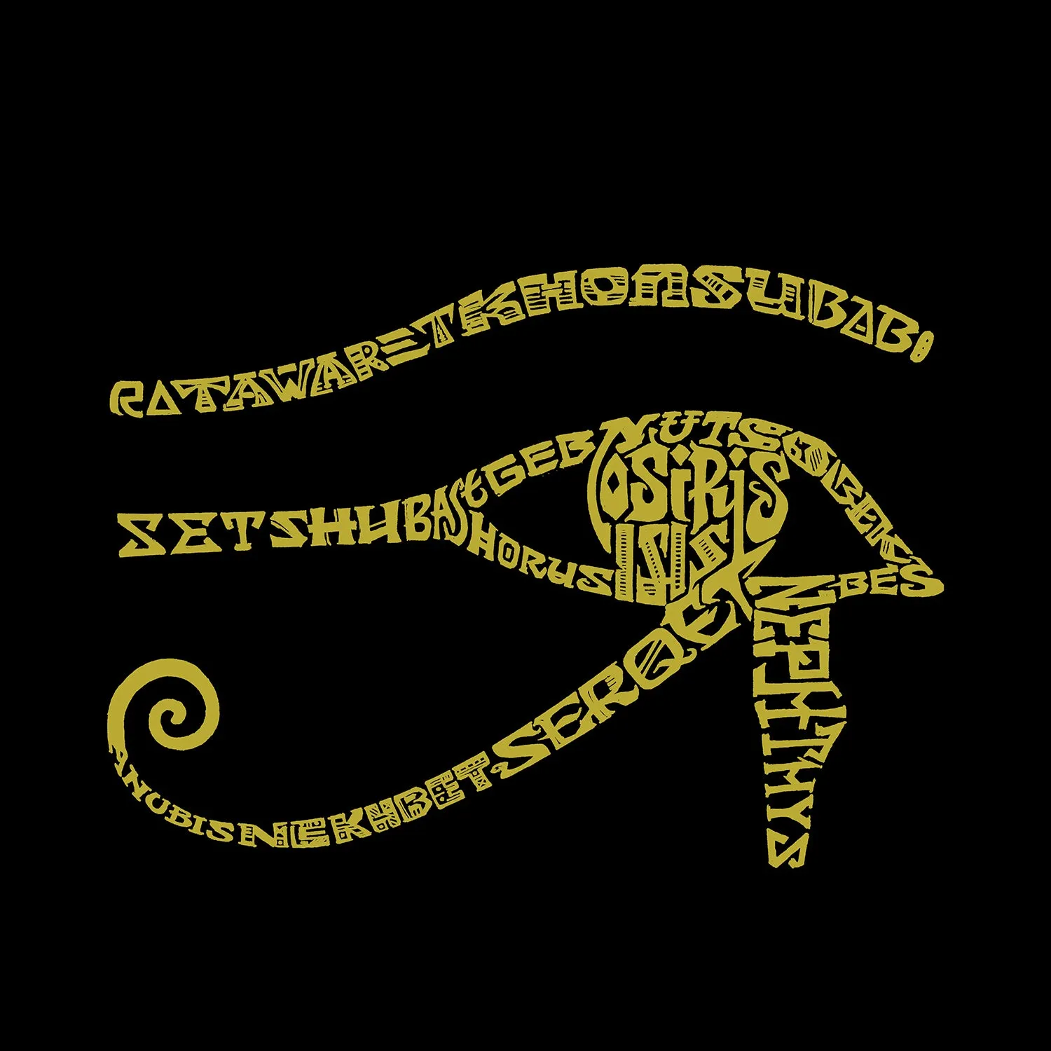 EGYPT - Men's Tall Word Art T-Shirt sold by LA Pop Art product image thumbnail 2