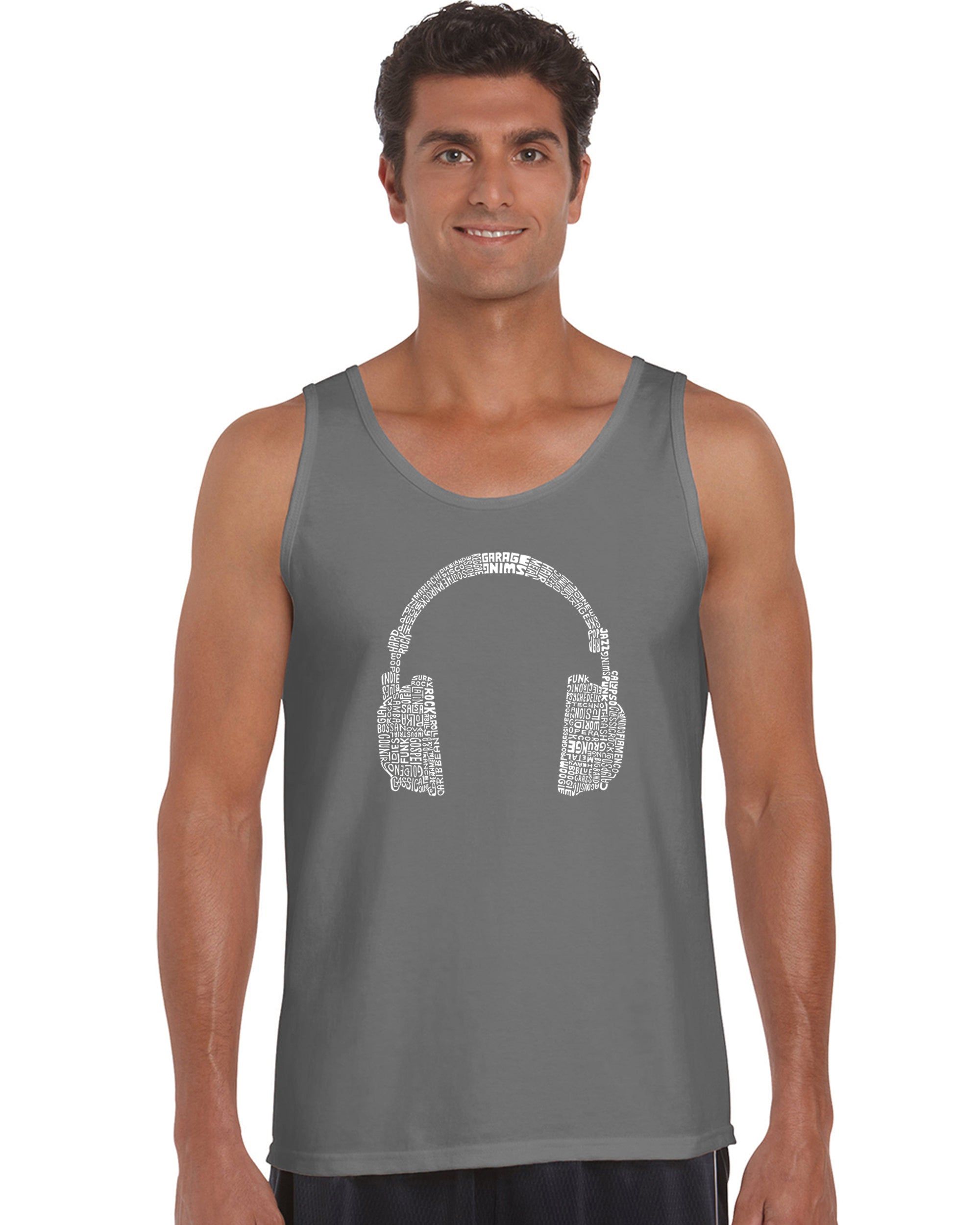 63 DIFFERENT GENRES OF MUSIC - Men's Word Art Tank Top sold by LA Pop Art product image thumbnail 5