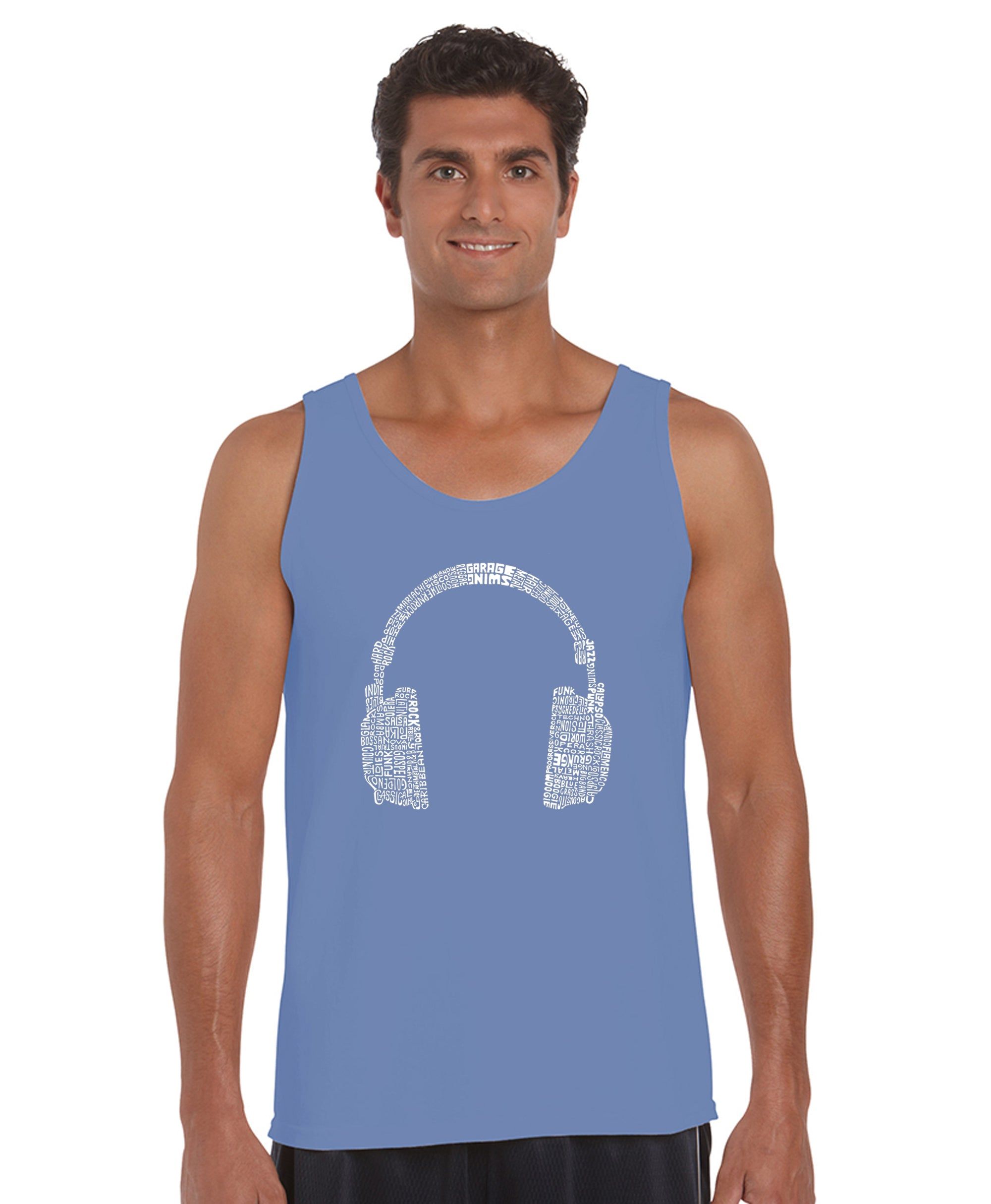 63 DIFFERENT GENRES OF MUSIC - Men's Word Art Tank Top sold by LA Pop Art product image thumbnail 3