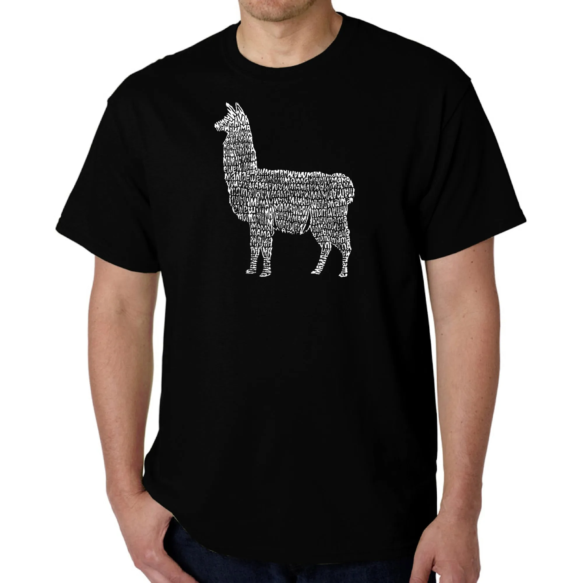 Llama Mama - Men's Word Art T-Shirt sold by LA Pop Art