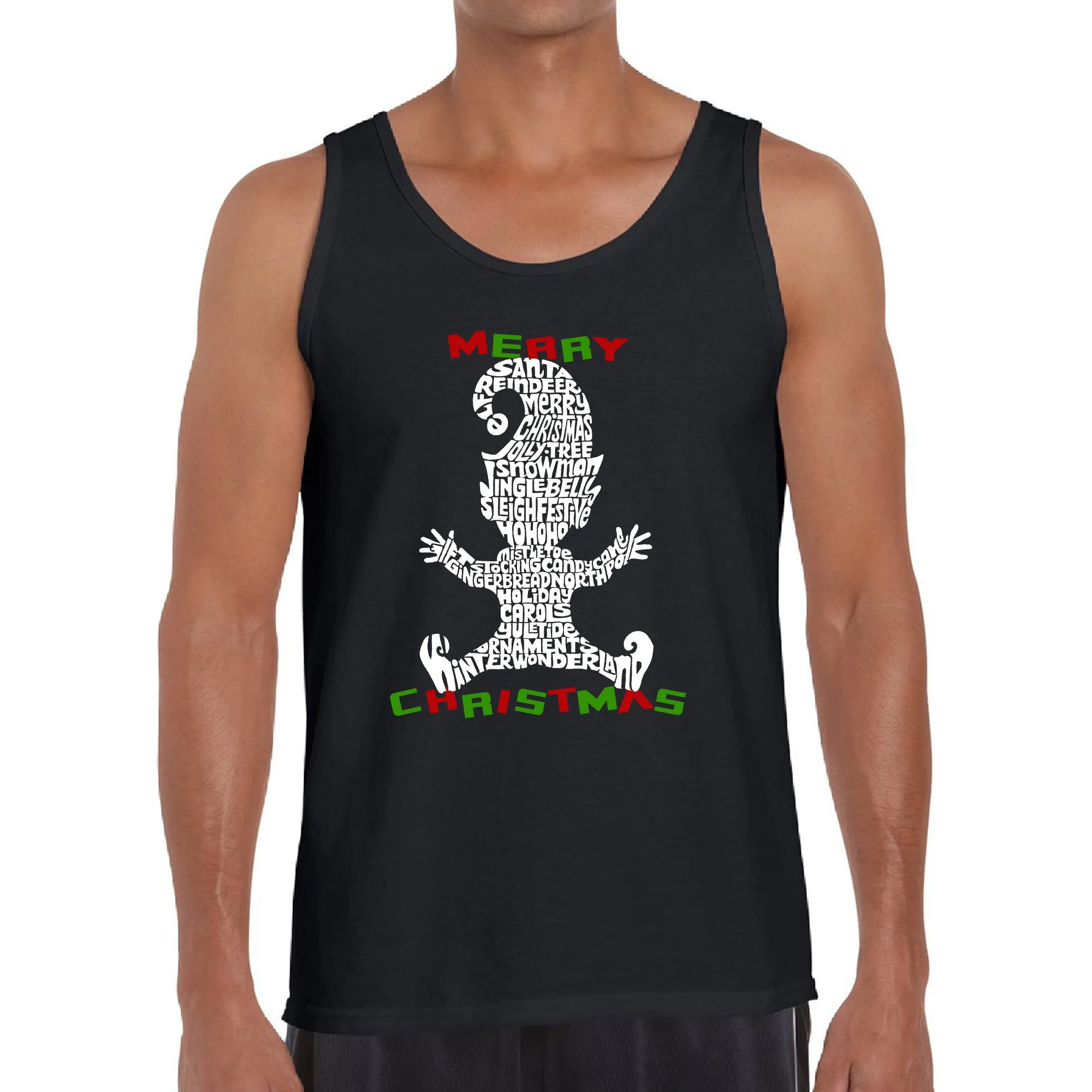 Christmas Elf - Men's Word Art Tank Top sold by LA Pop Art