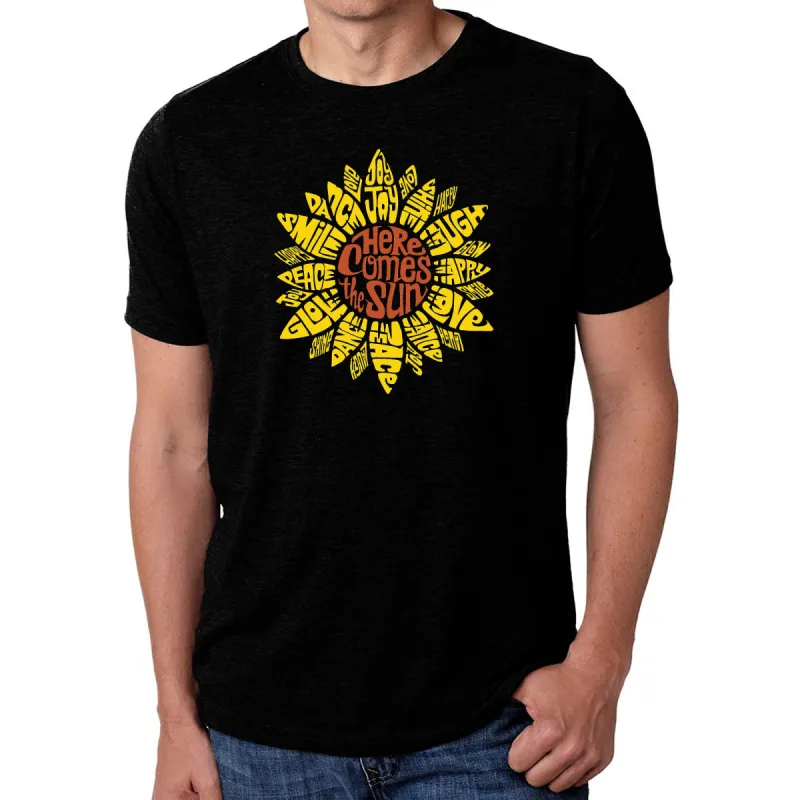 Sunflower  - Men's Premium Blend Word Art T-Shirt sold by LA Pop Art