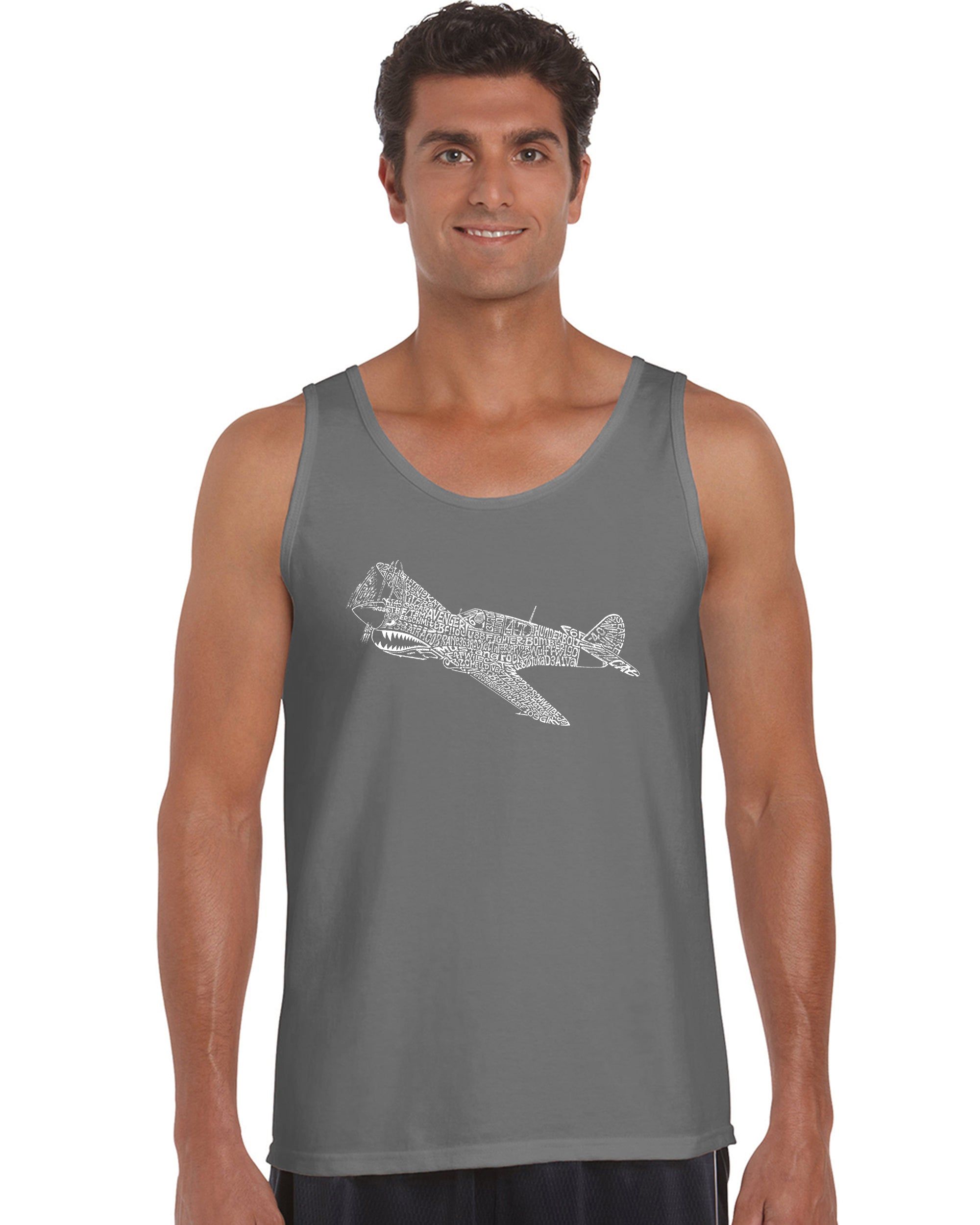 P40 - Men's Word Art Tank Top sold by LA Pop Art product image thumbnail 5