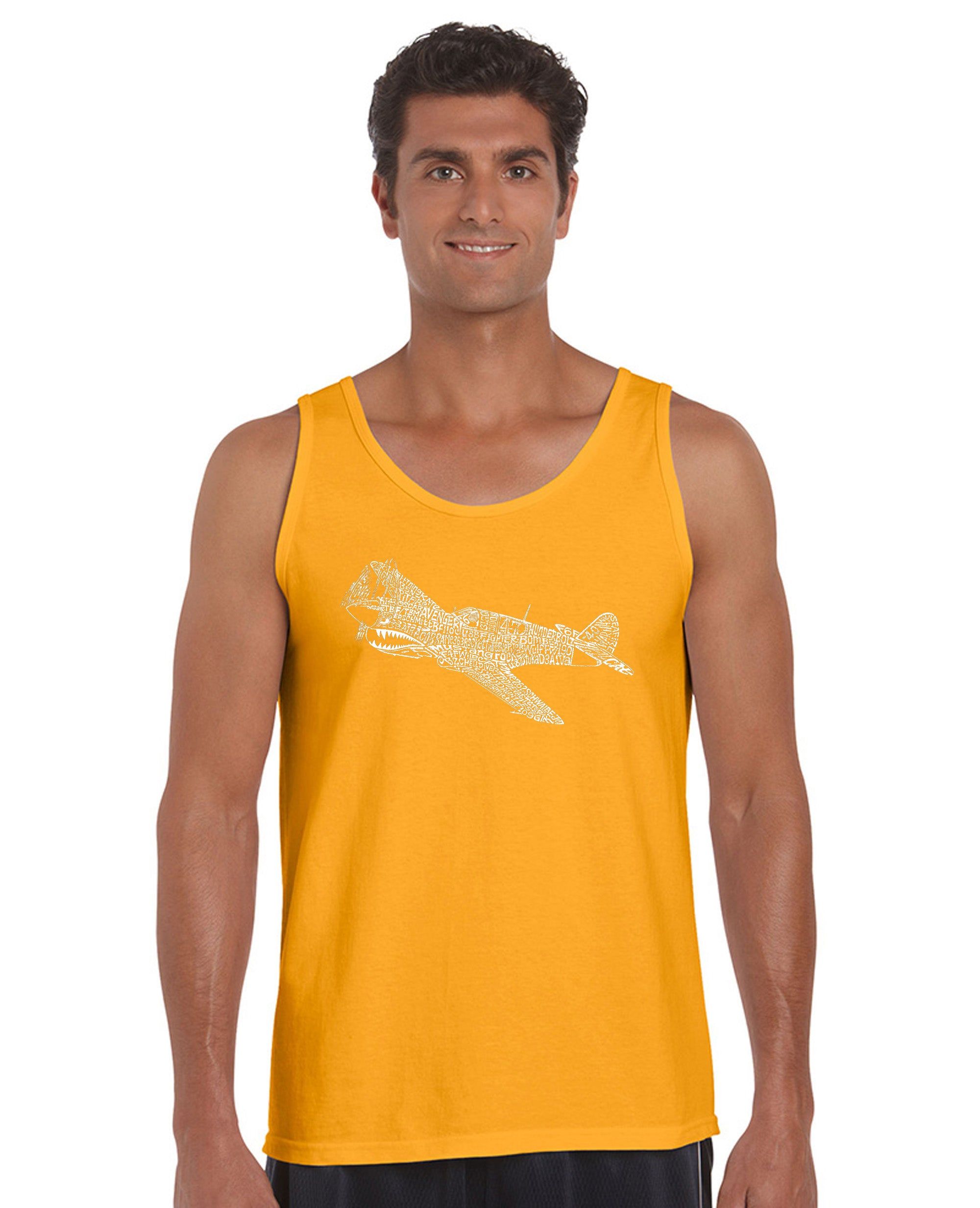 P40 - Men's Word Art Tank Top sold by LA Pop Art product image thumbnail 4