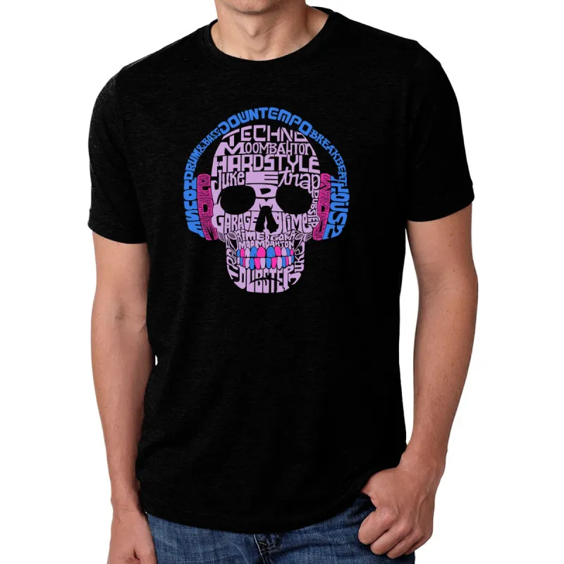 Styles of EDM Music  - Men's Premium Blend Word Art T-Shirt sold by LA Pop Art