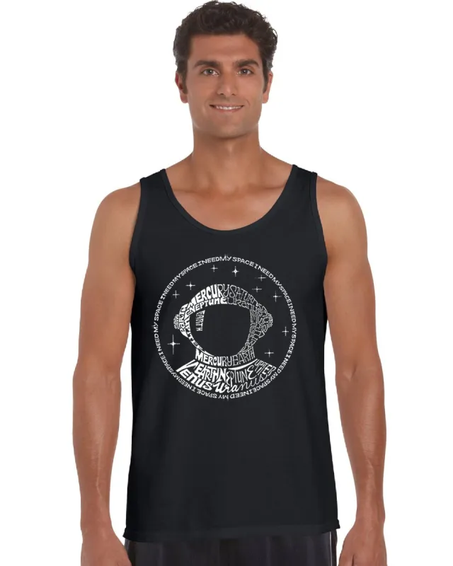 I Need My Space Astronaut - Men's Word Art Tank Top sold by LA Pop Art