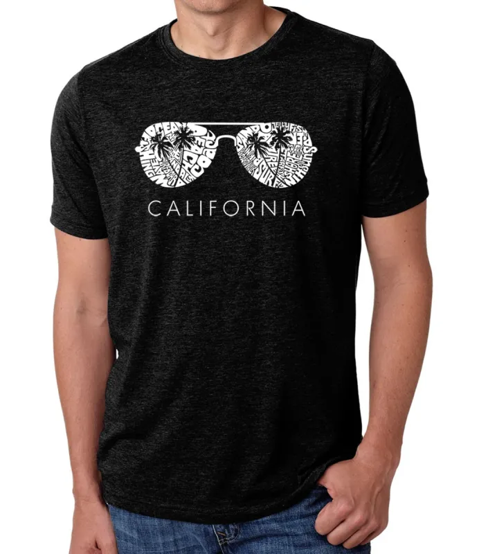 California Shades - Men's Premium Blend Word Art T-Shirt sold by LA Pop Art