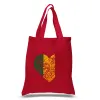 One Love Heart - Small Word Art Tote Bag sold by LA Pop Art