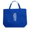 TIGER - Large Word Art Tote Bag sold by LA Pop Art