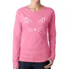 Whiskers  - Women's Word Art Long Sleeve T-Shirt sold by LA Pop Art