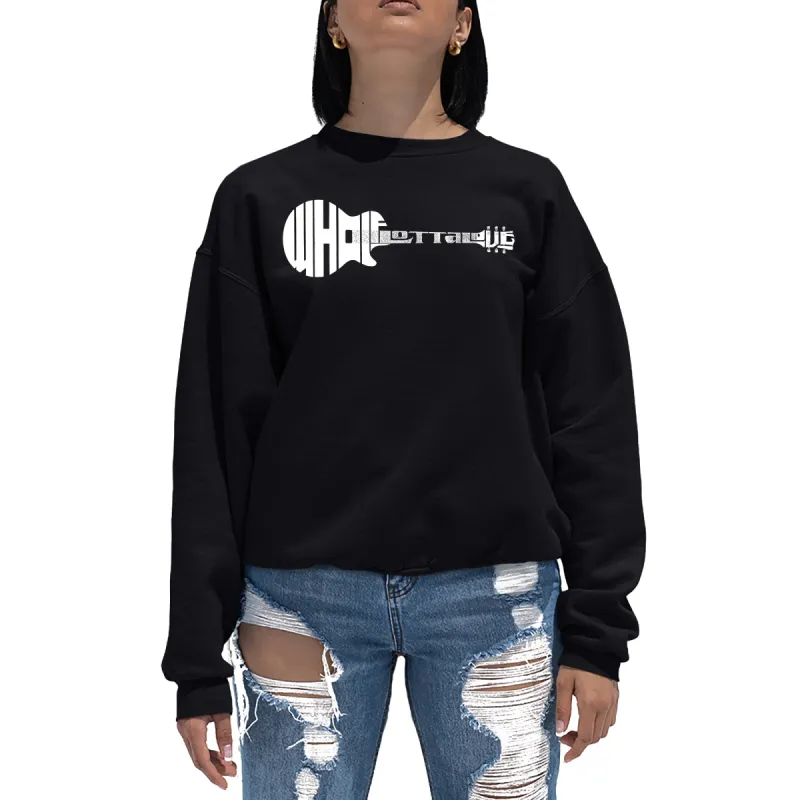 Whole Lotta Love - Women's Word Art Crewneck Sweatshirt sold by LA Pop Art