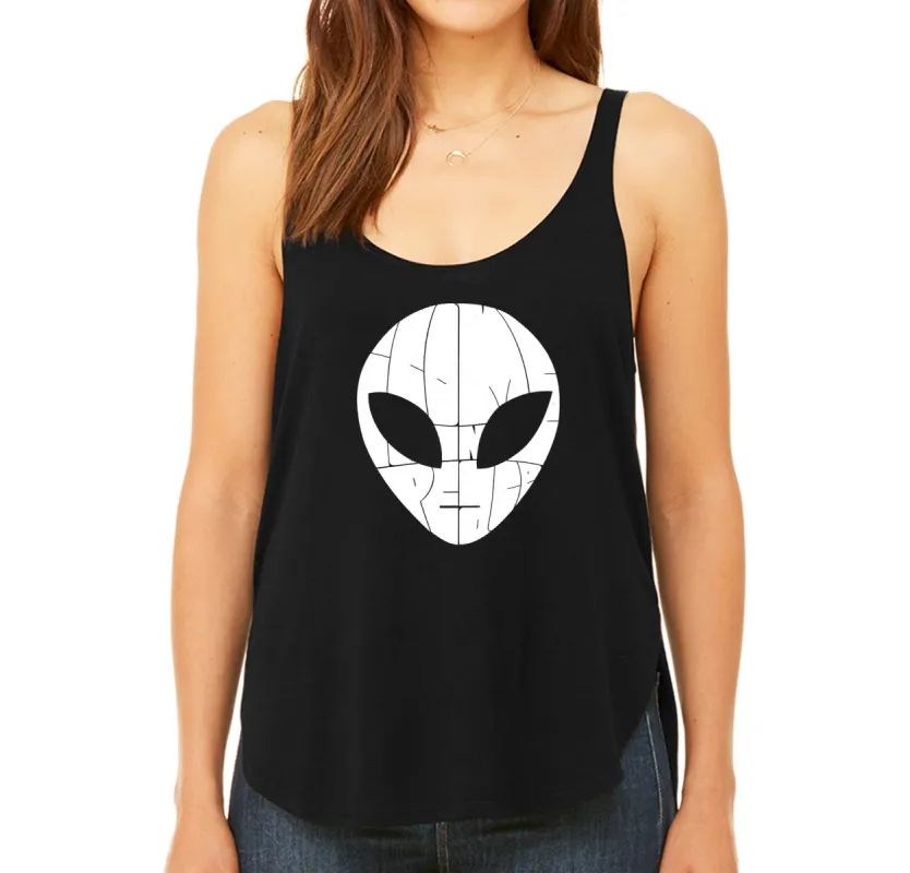 I COME IN PEACE - Women's Word Art Flowy Tank sold by LA Pop Art