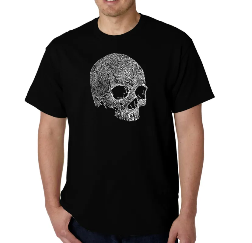 Dead Inside Skull - Men's Word Art T-Shirt sold by LA Pop Art