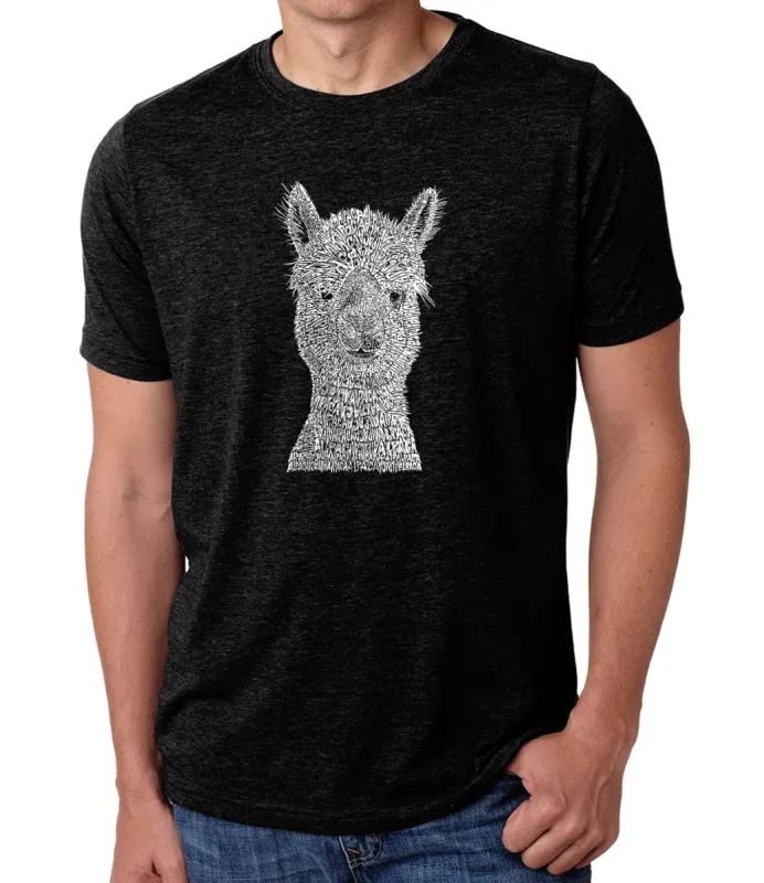 Alpaca - Men's Premium Blend Word Art T-Shirt sold by LA Pop Art