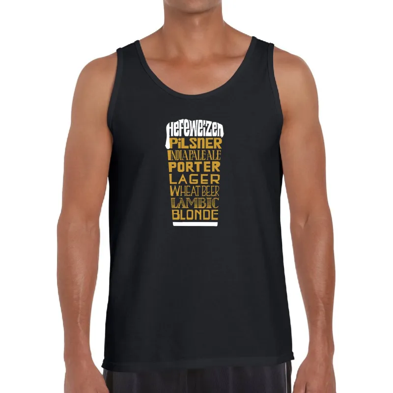 Styles of Beer  - Men's Word Art Tank Top sold by LA Pop Art