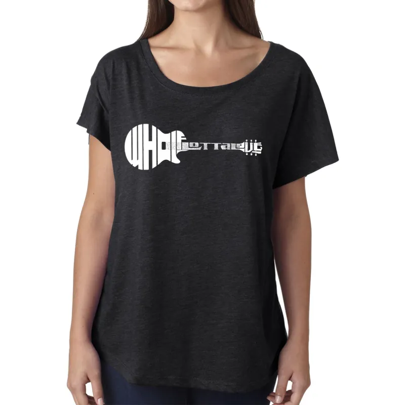 LA Pop Art Women's Dolman Word Art Shirt - Whole Lotta Love sold by LA Pop Art