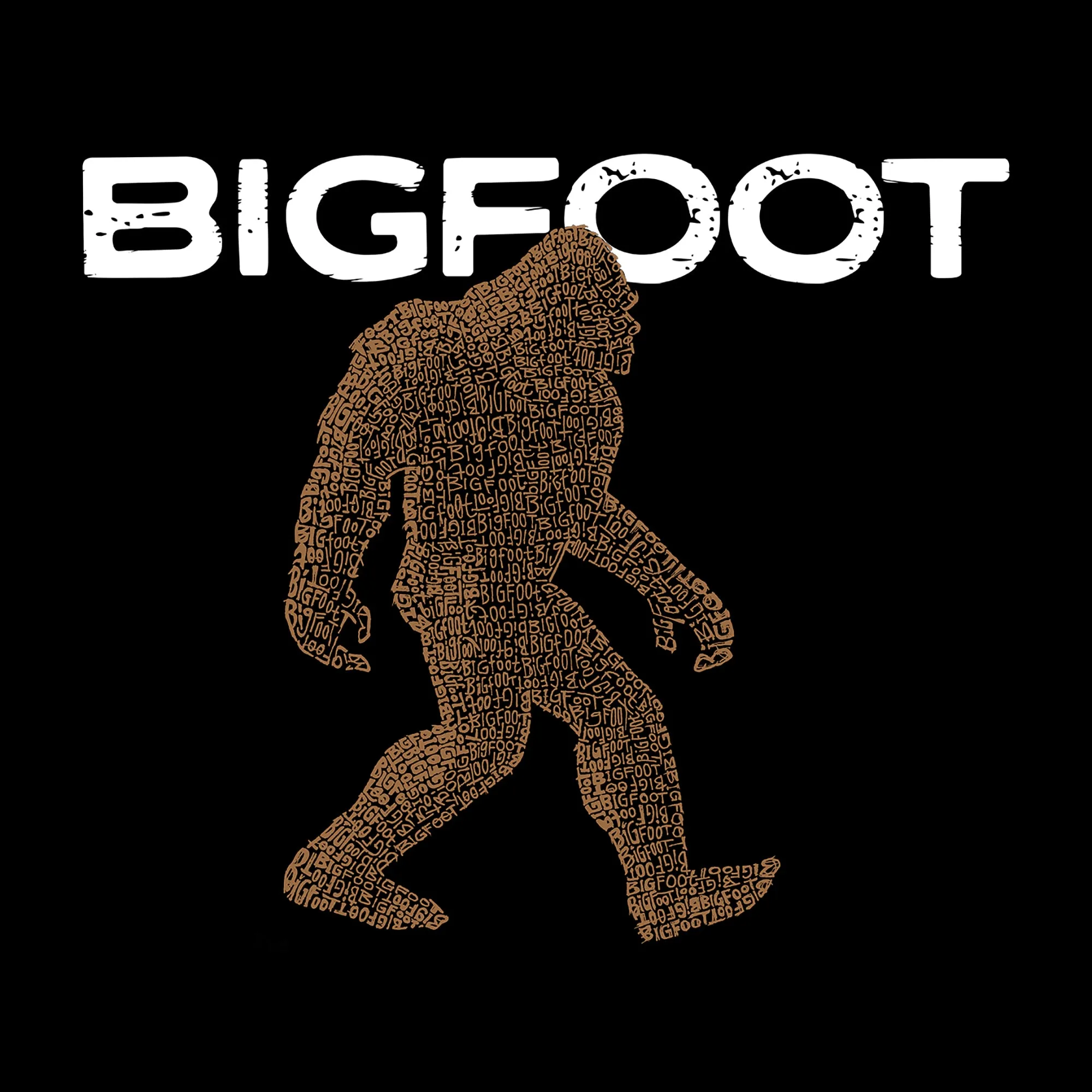 Bigfoot - Men's Word Art Sleeveless T-Shirt sold by LA Pop Art product image thumbnail 2
