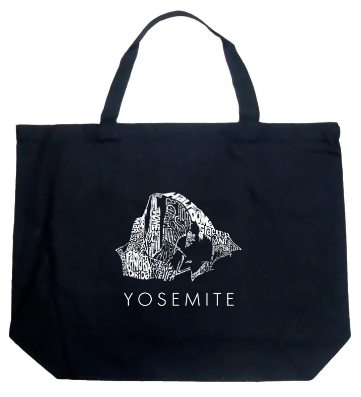 Yosemite - Large Word Art Tote Bag sold by LA Pop Art