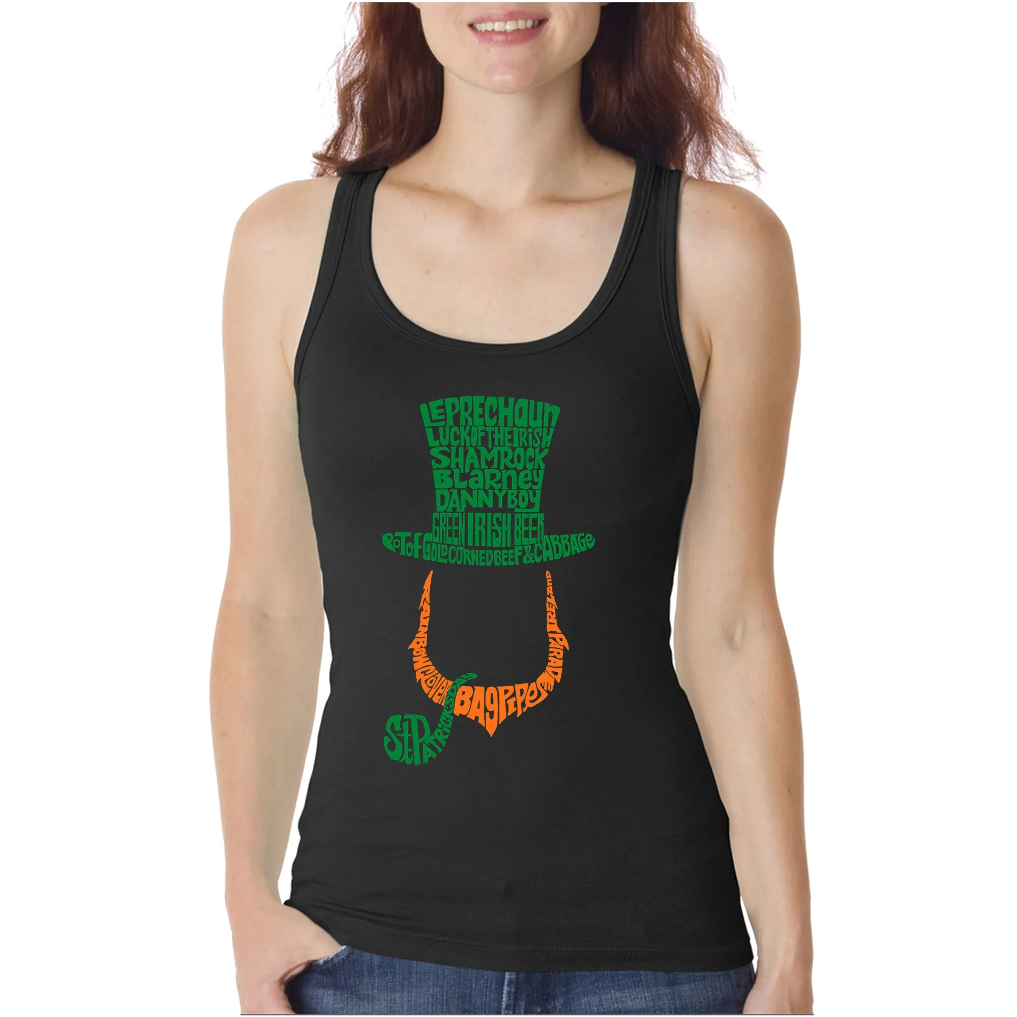 Leprechaun - Women's Word Art Tank Top sold by LA Pop Art