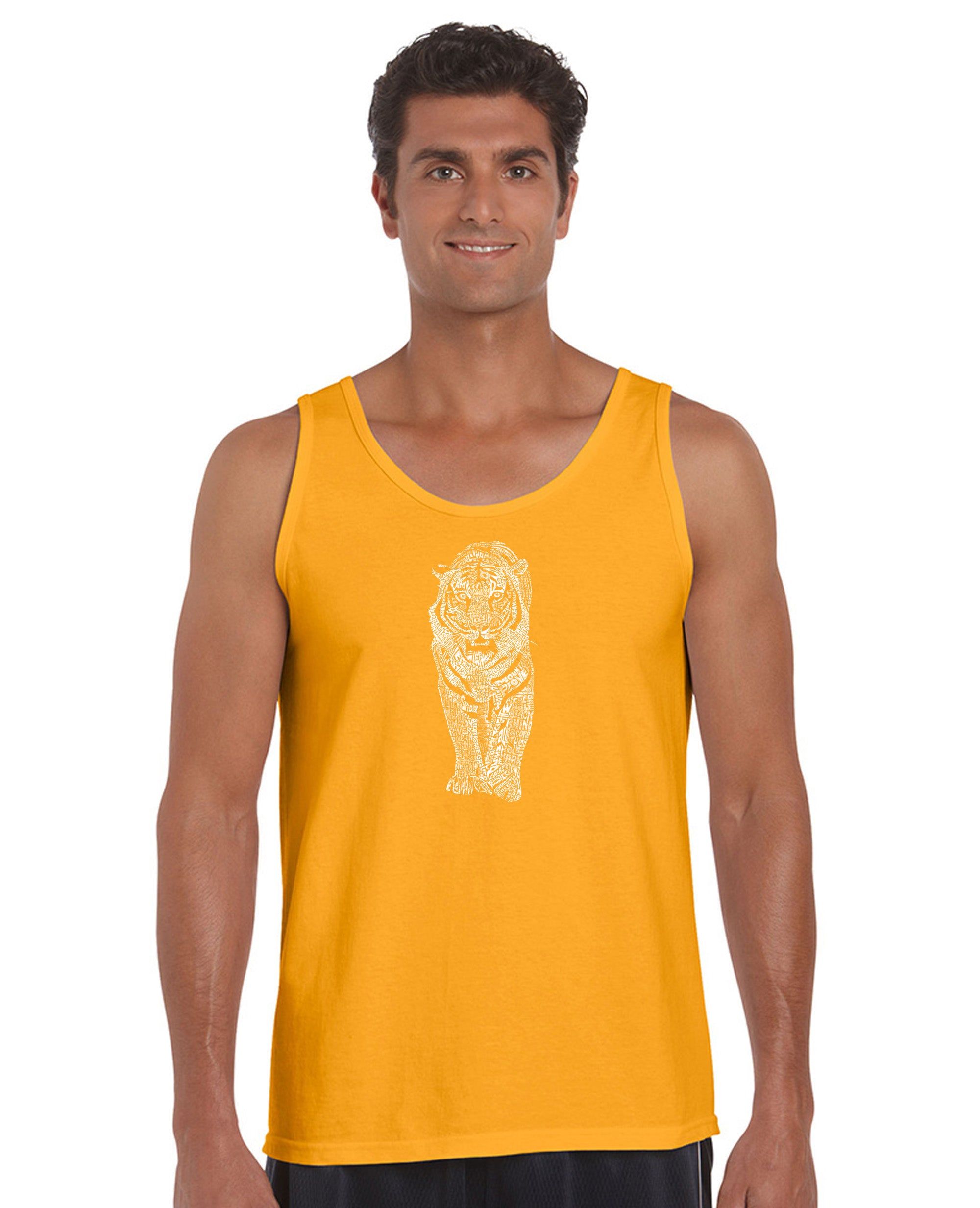 TIGER - Men's Word Art Tank Top sold by LA Pop Art product image thumbnail 4