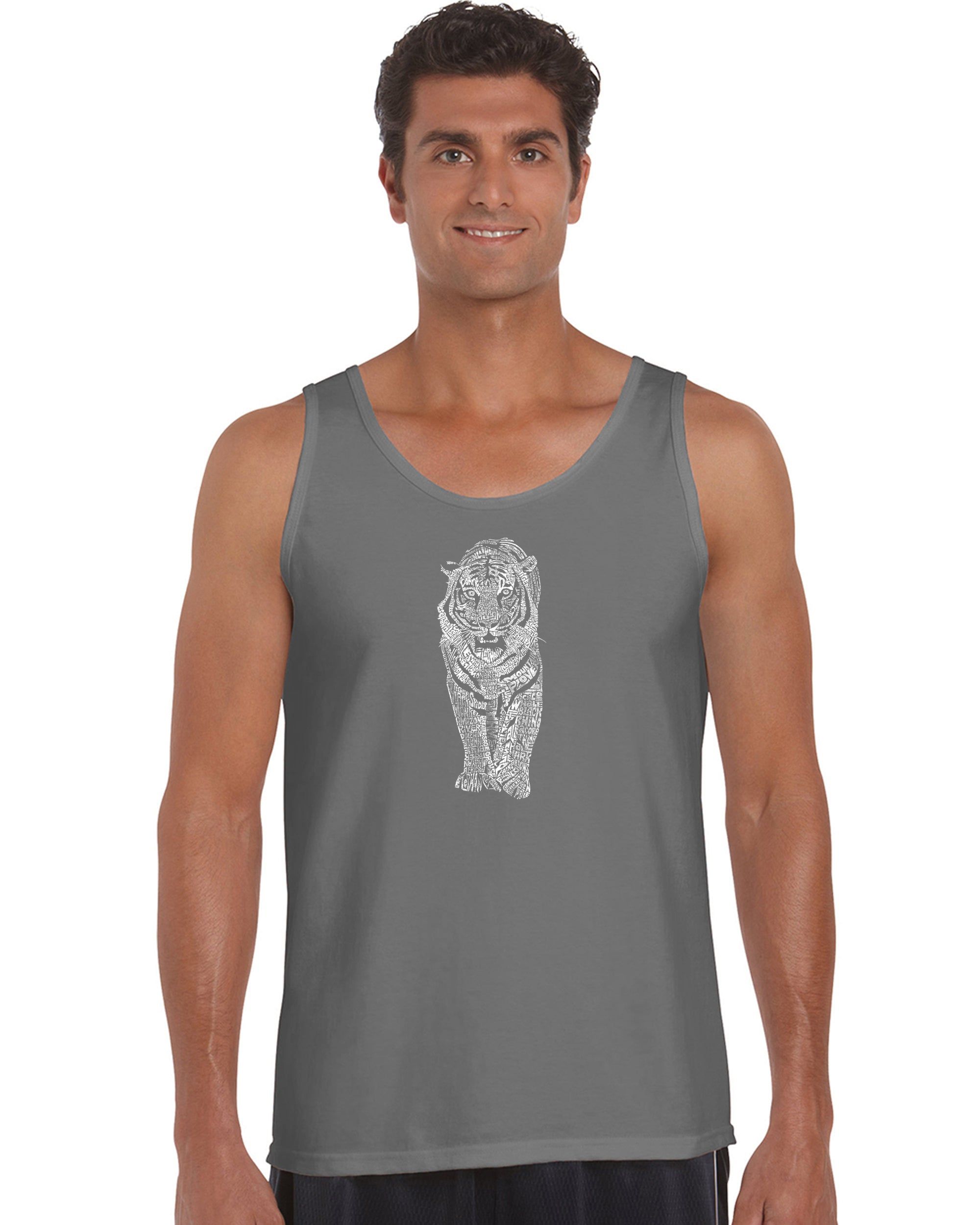 TIGER - Men's Word Art Tank Top sold by LA Pop Art product image thumbnail 5